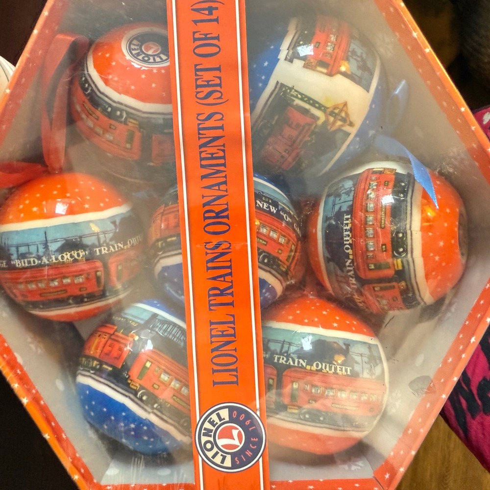 Lionel Trains‎ Ornaments Set of 14 Vintage Style Christmas Holiday Decor